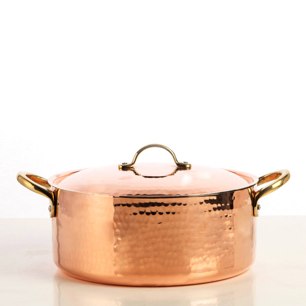 5400-24-copper-pot-with-lid-hammered-finish-square