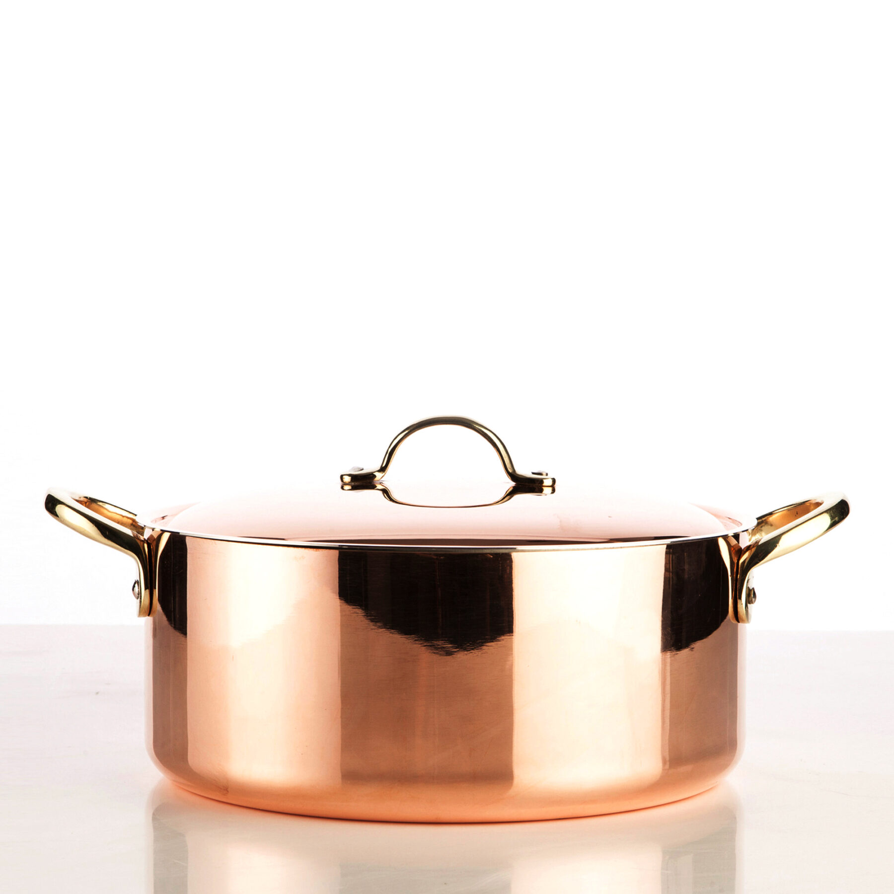 5400-24-copper-pot-with-lid-smooth-finish-square