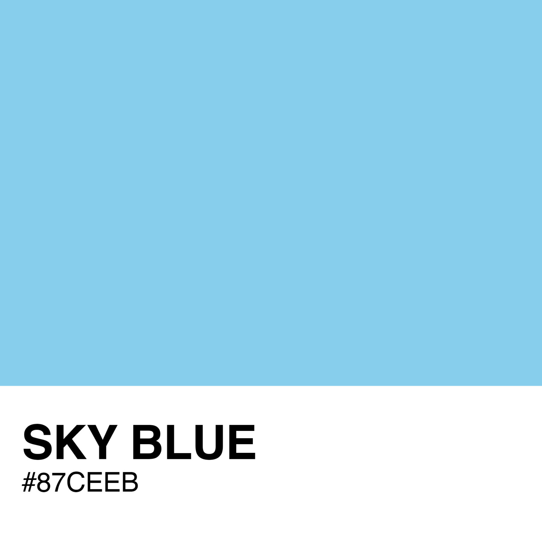 87CEEB-SKY-BLUE