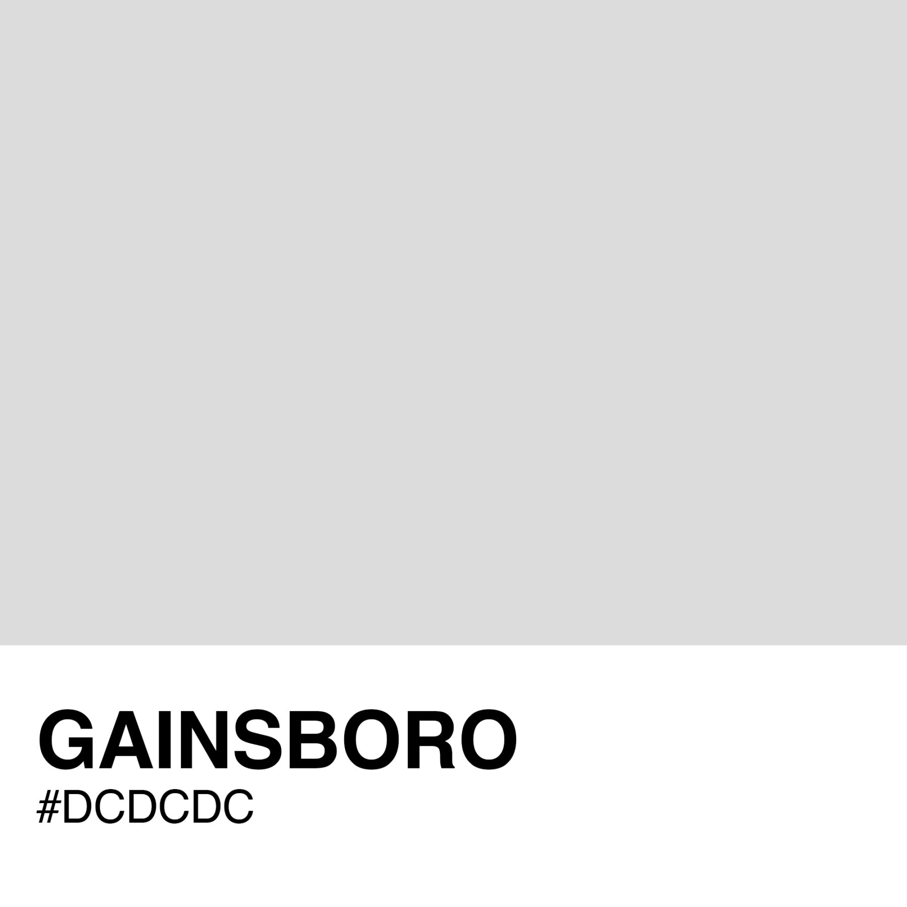 DCDCDC-GAINSBORO