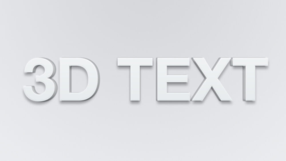 sismak-three-dimensional-text