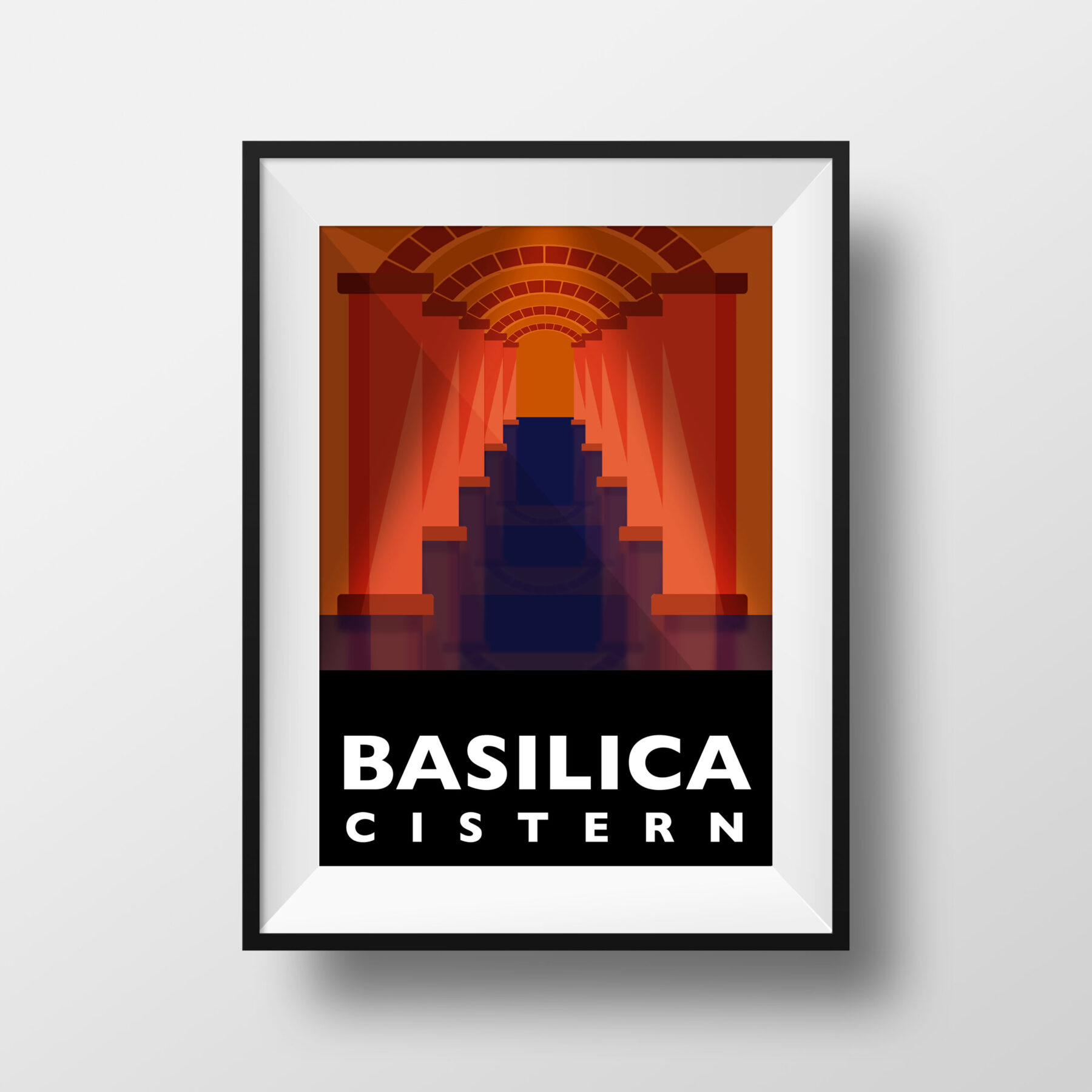 poster-istanbul-landmarks-basilica-cistern-square