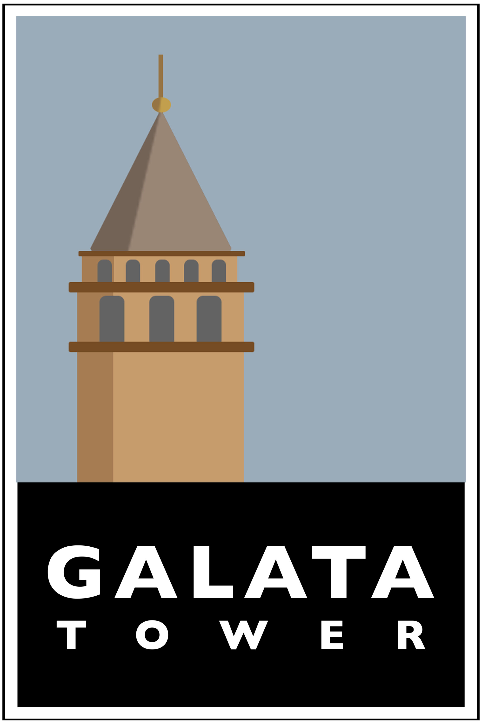 poster-istanbul-landmarks-galata-tower