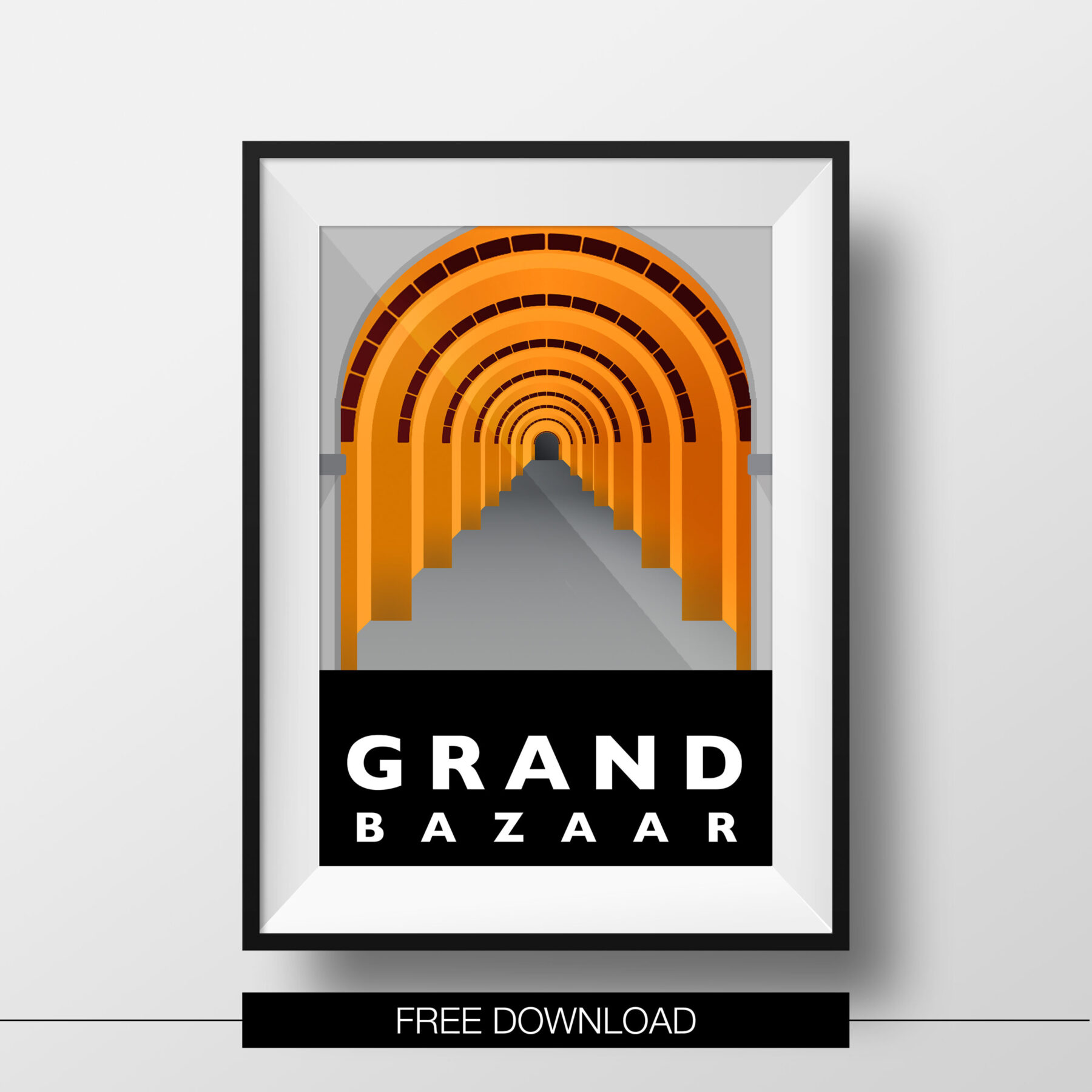 poster-istanbul-landmarks-grand-bazaar-free-download