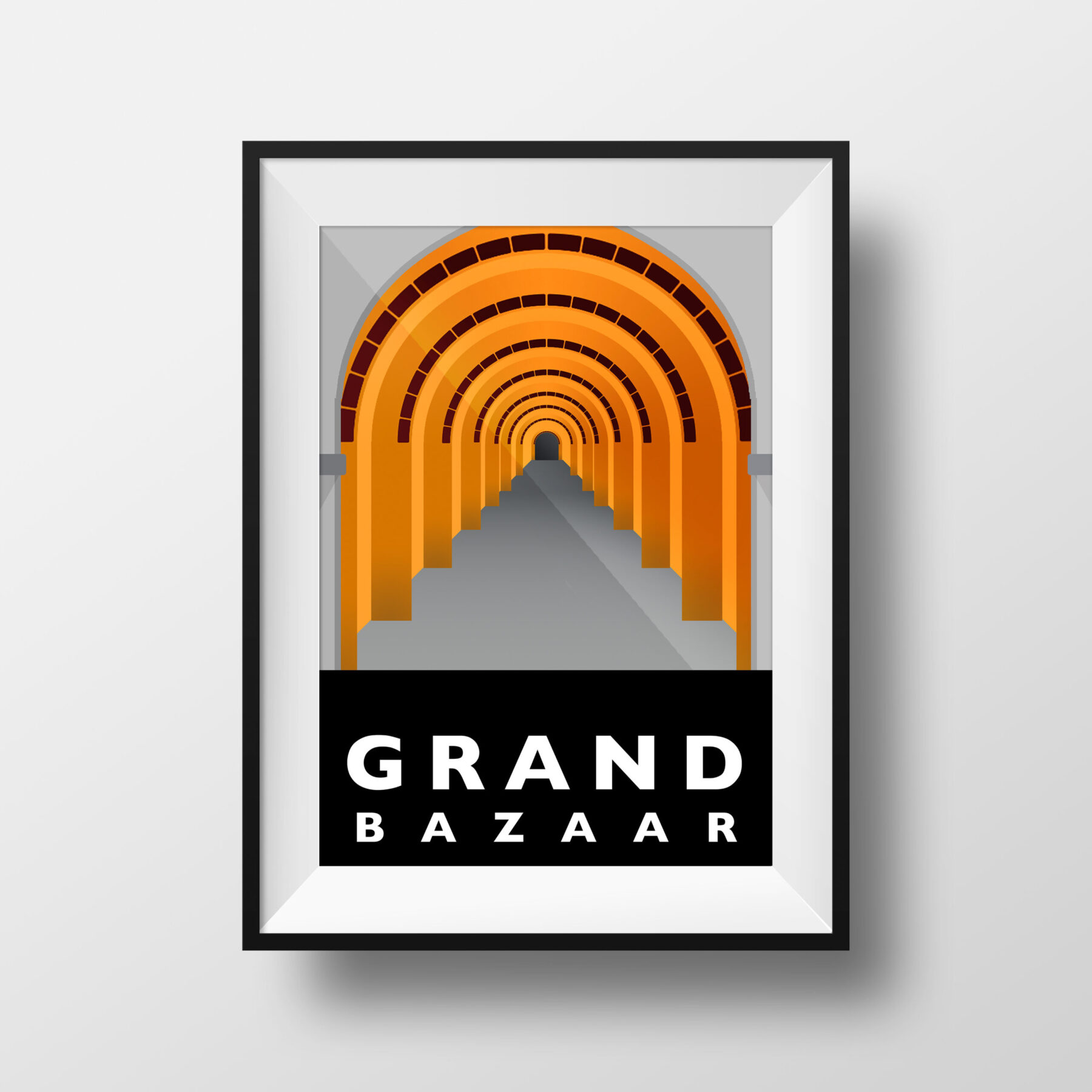 poster-istanbul-landmarks-grand-bazaar-square