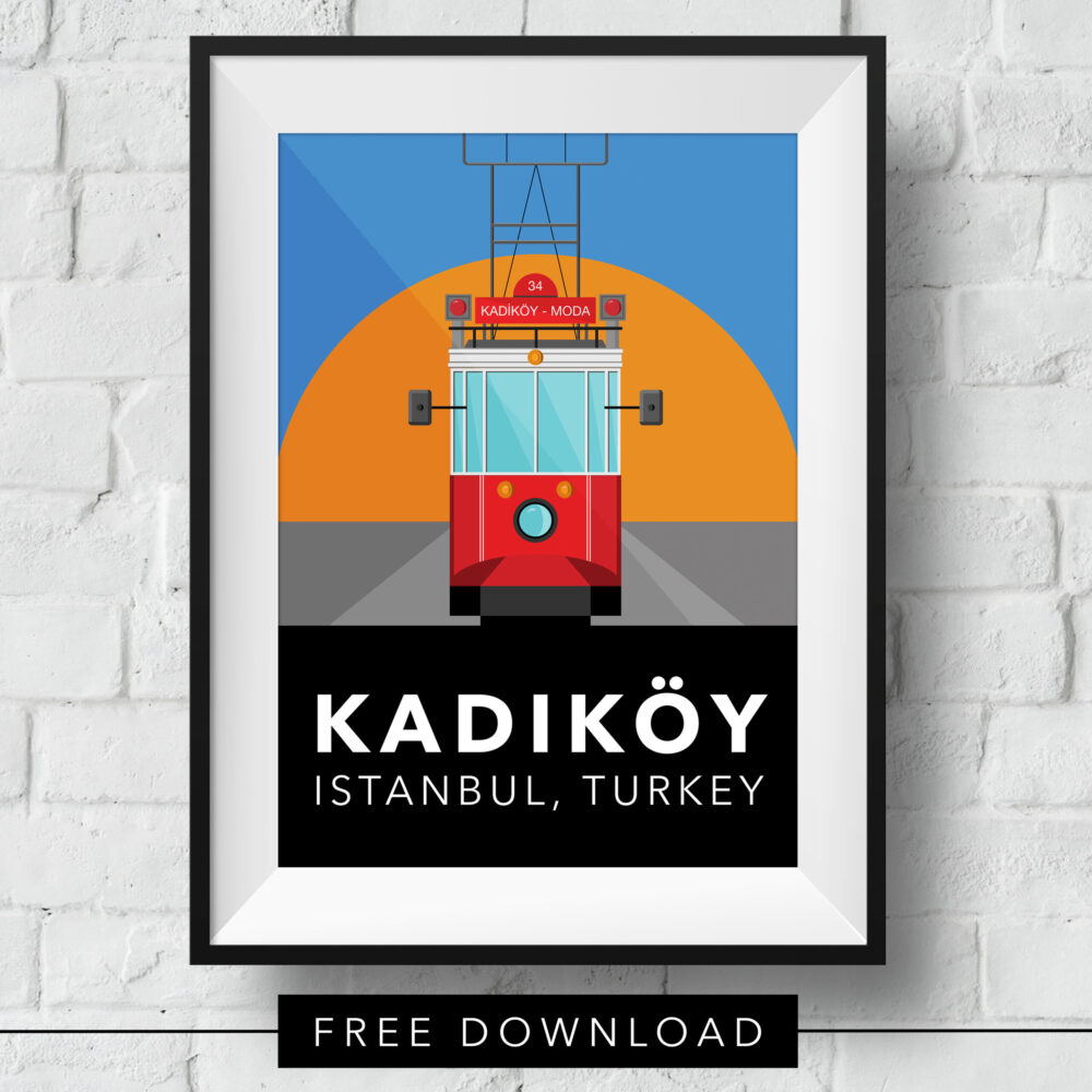 kadikoy-tram-poster-framed-free-download
