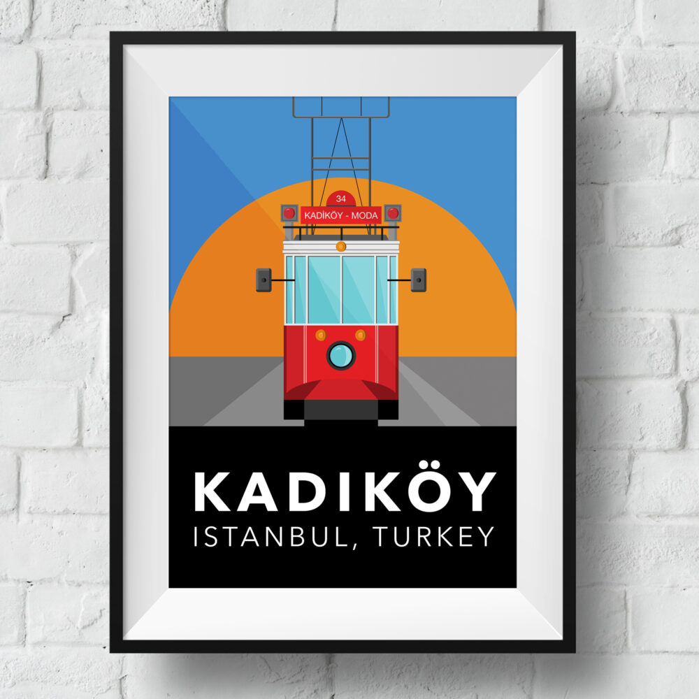 kadikoy-tram-poster-framed