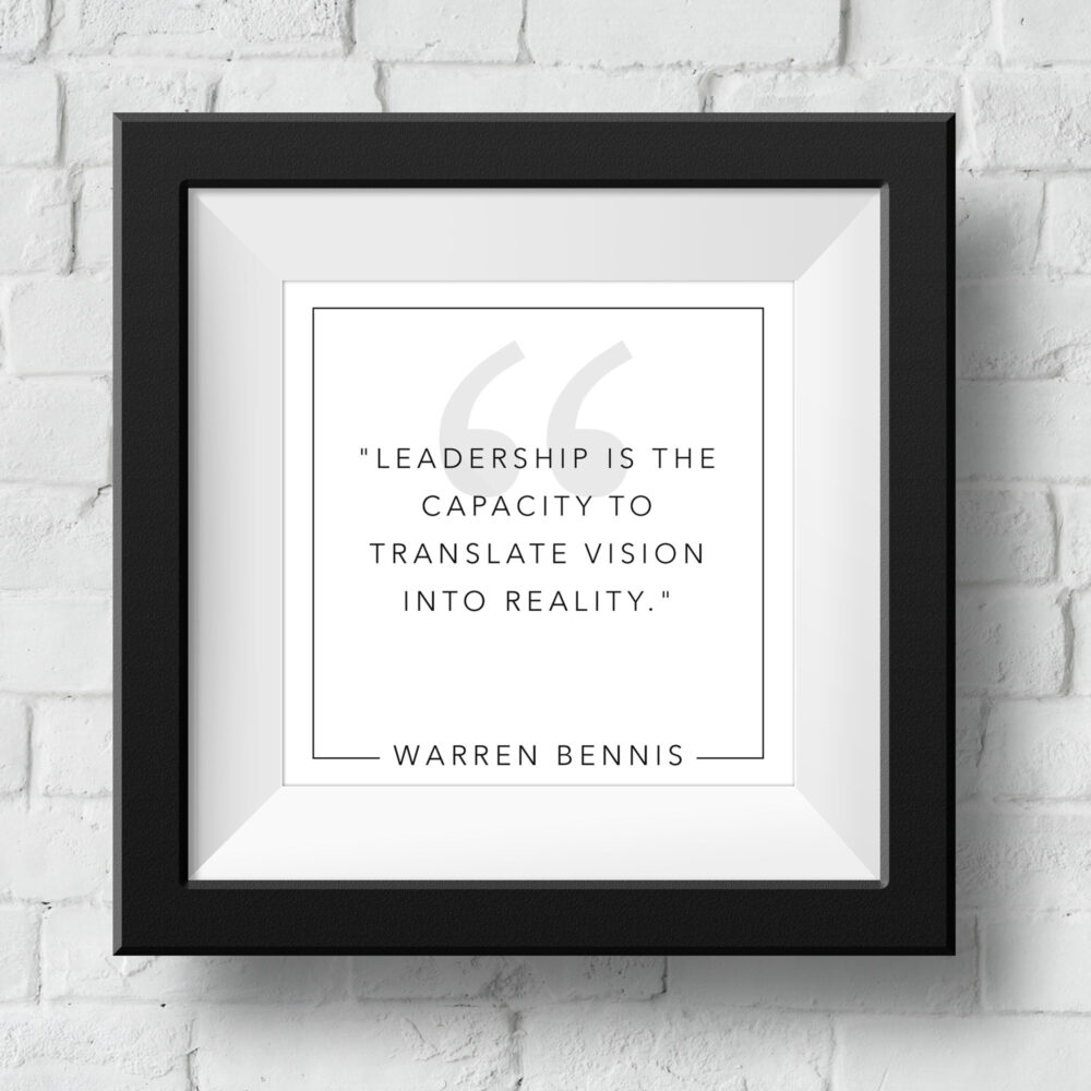 leadership-warren-bennis-framed