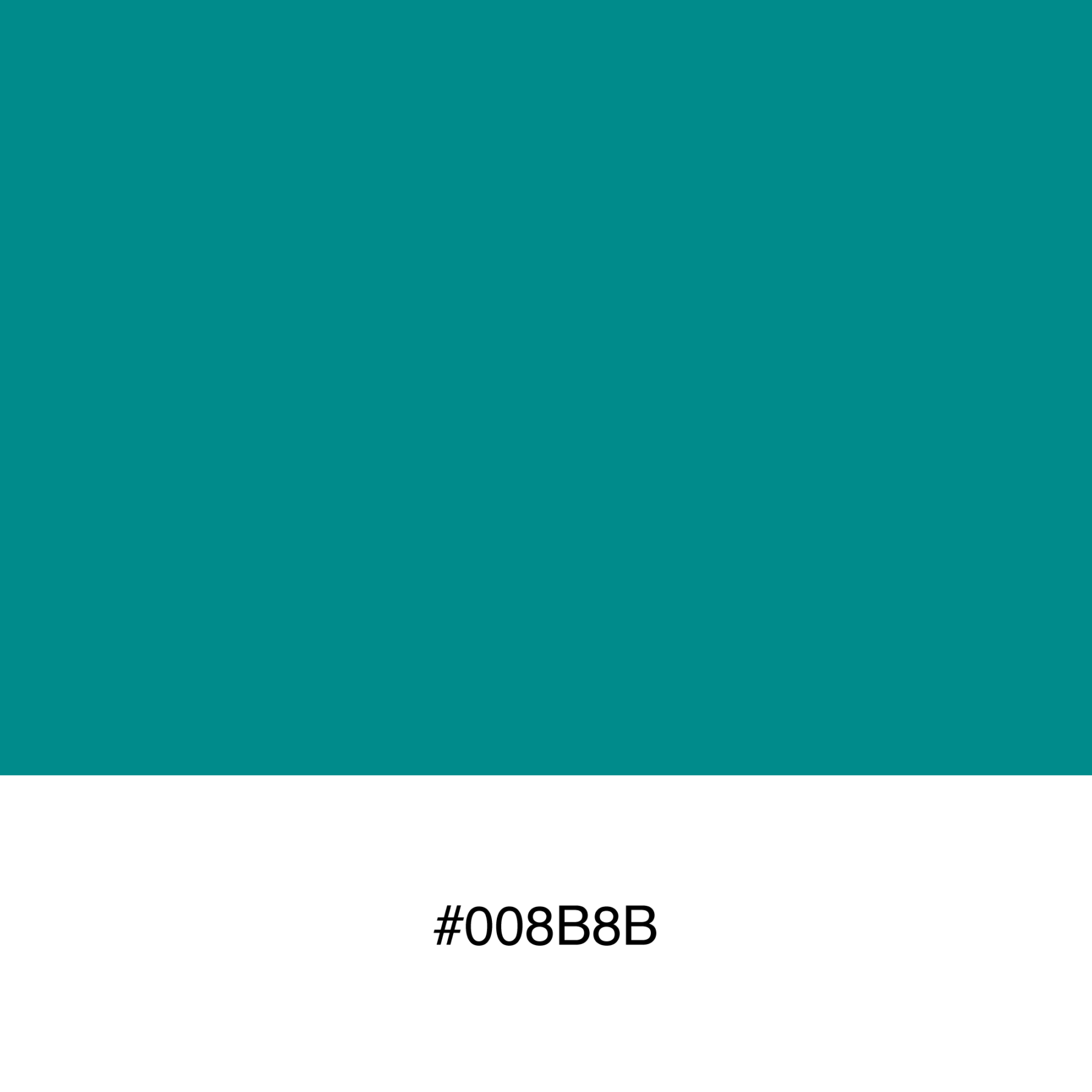 Free Color Swatch #008b8b