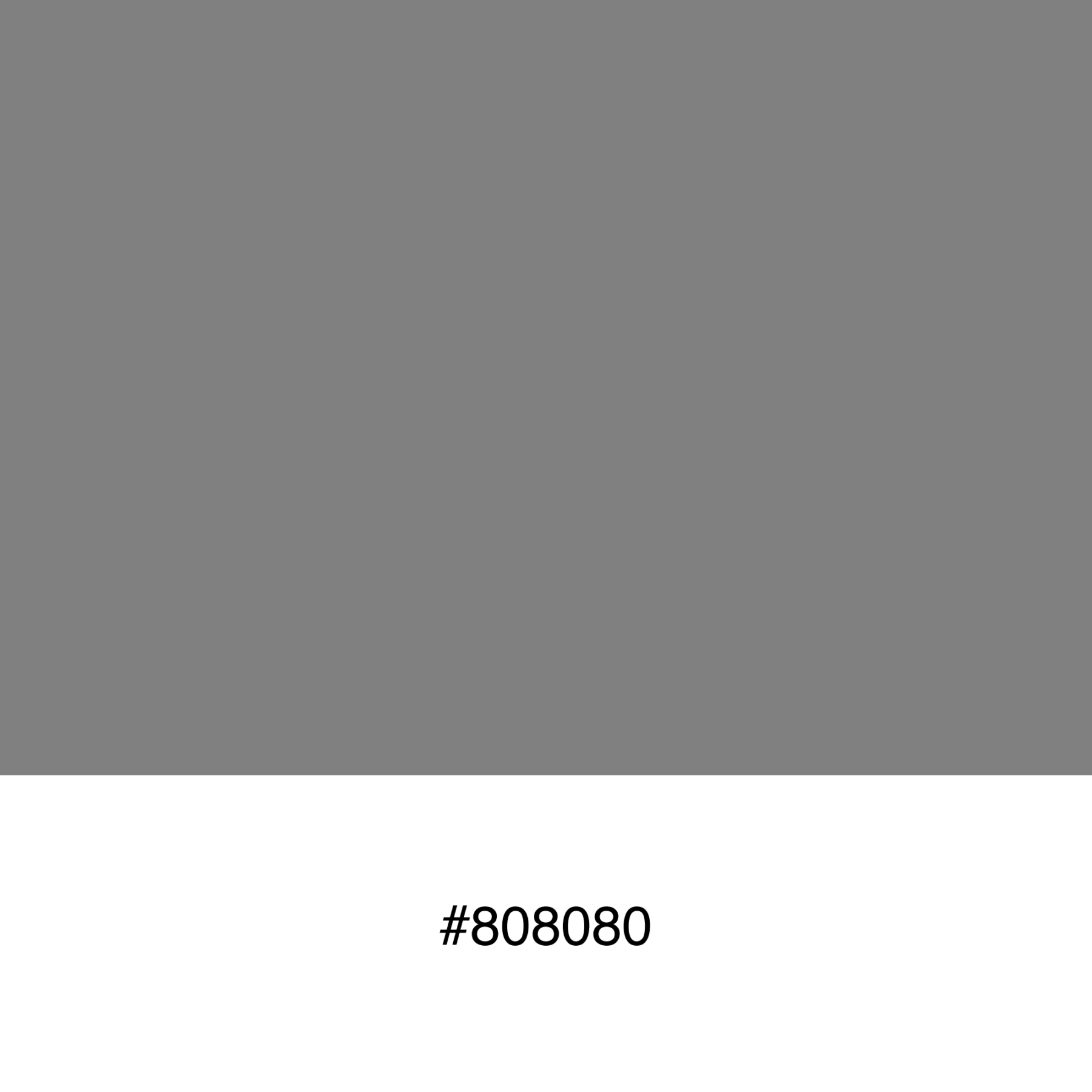 Free Color Swatch #808080