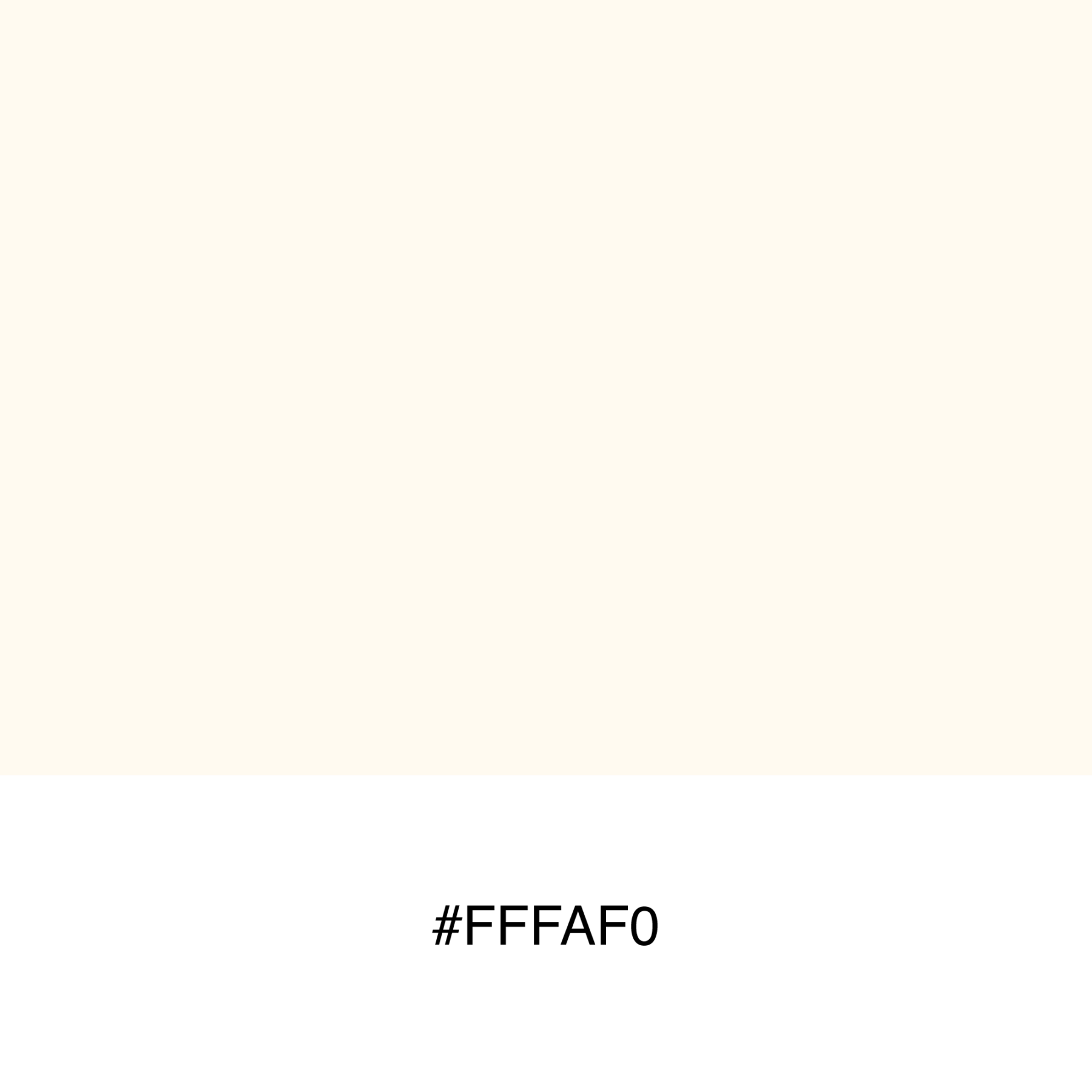 Free Color Swatch #fffaf0