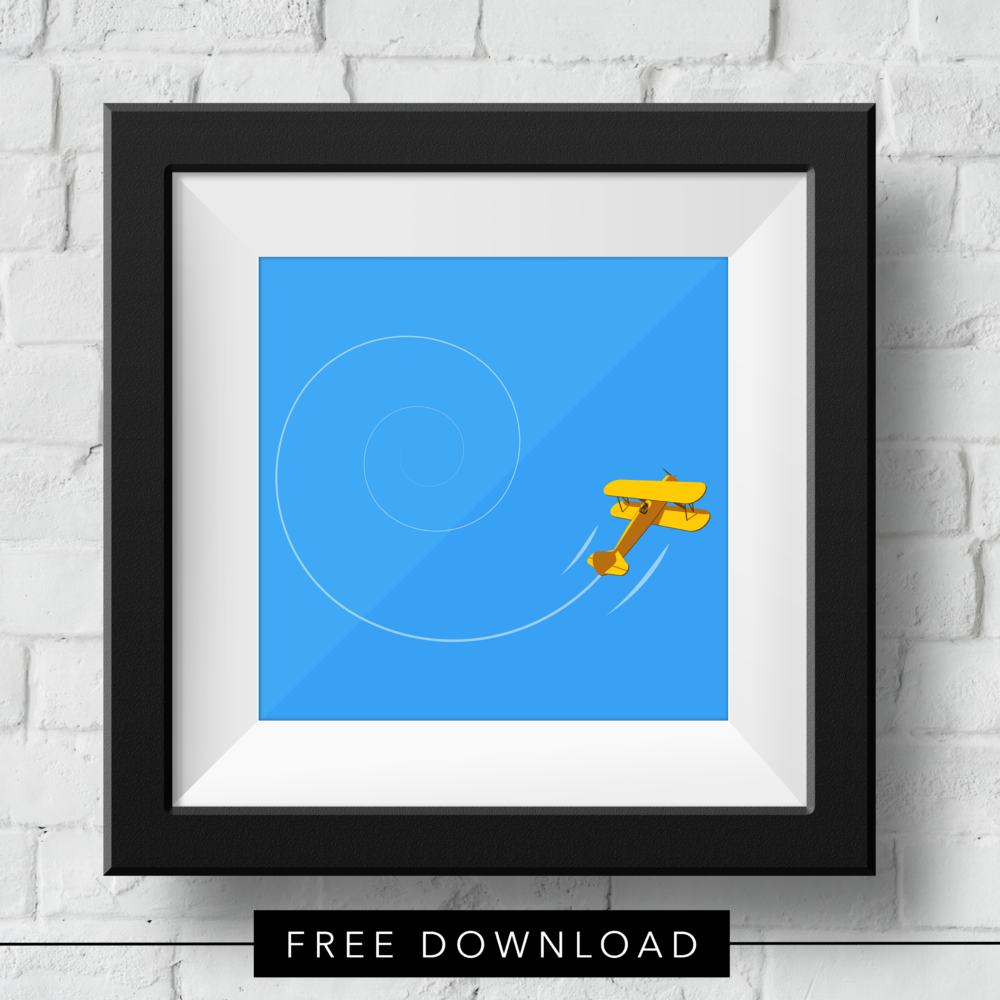 yellow-biplane-free-download