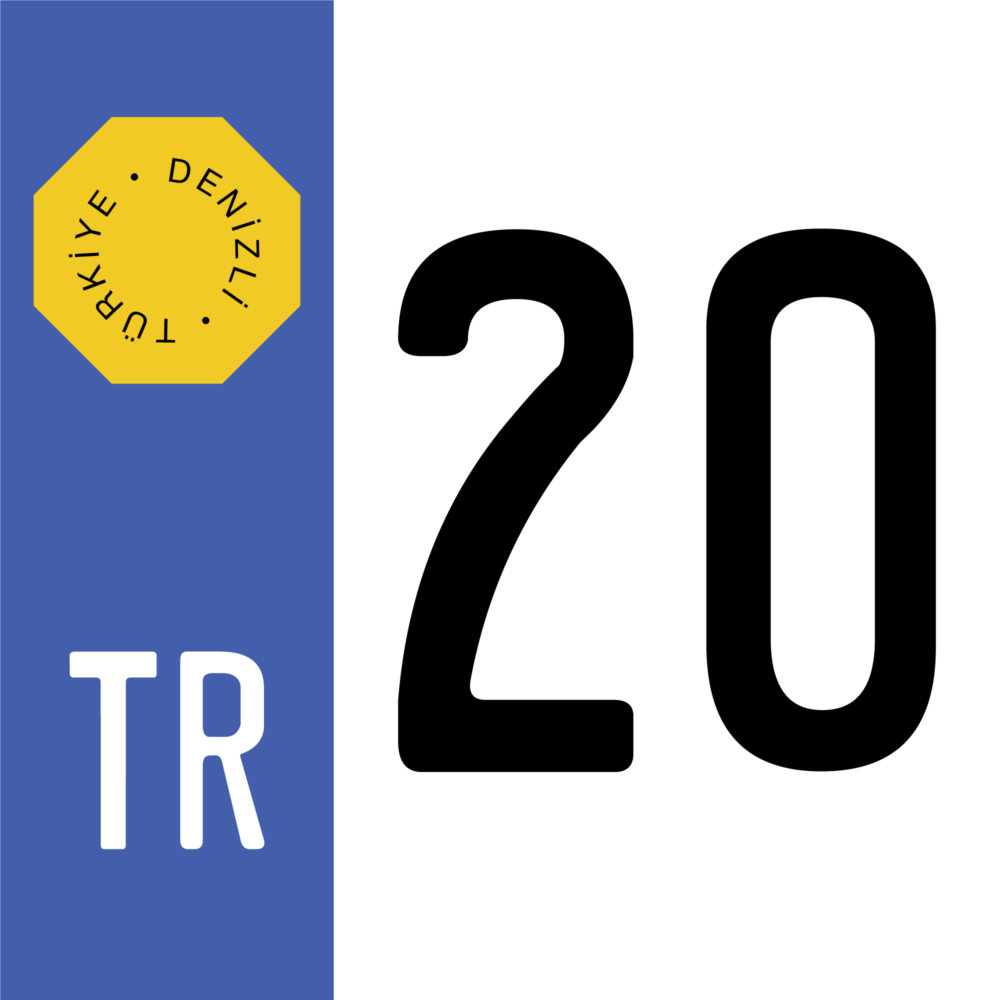turkish-license-plate-20-denizli-province