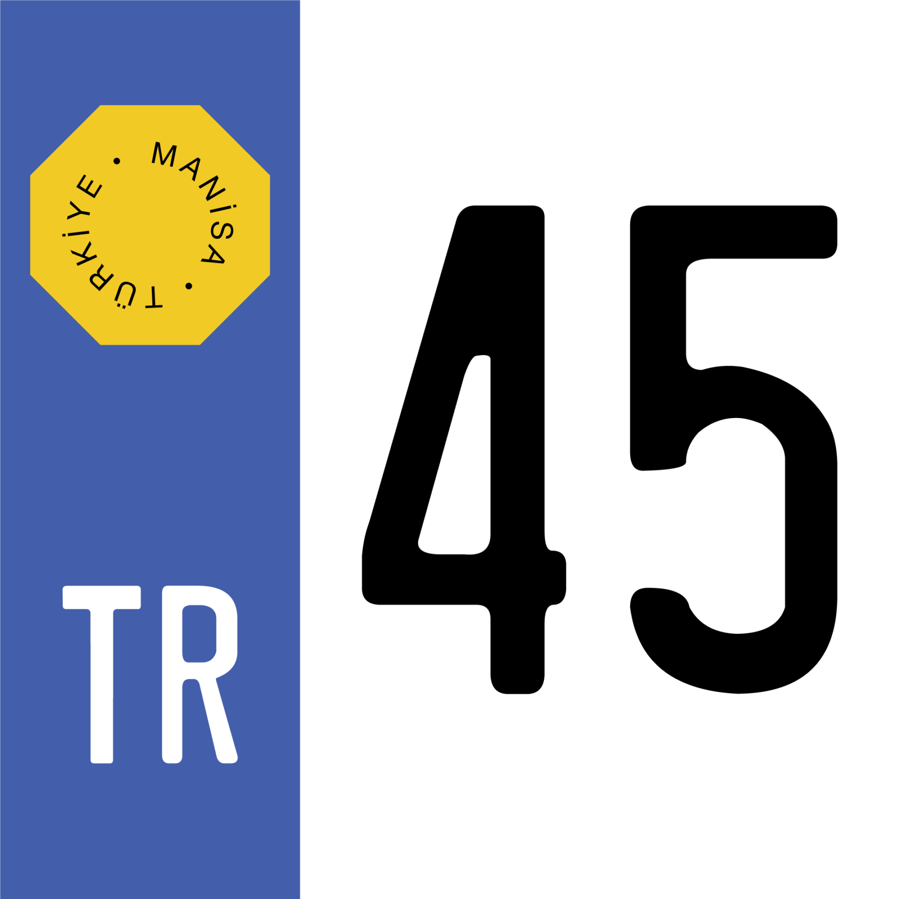 turkish-license-plate-45-manisa-province